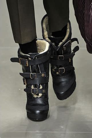 burberry prorsum shearling boots|burberry ready to wear.